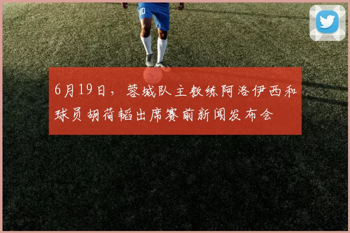6月19日，蓉城队主教练阿洛伊西和球员胡荷韬出席赛前新闻发布会